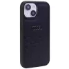 Audi GT syntetická koža tvrdé puzdro pre iPhone 15 Plus / 14 Plus 6,7 palca - čierna
