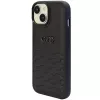 Audi GT syntetická koža tvrdé puzdro pre iPhone 15 Plus / 14 Plus 6,7 palca - čierna