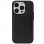 Audi GT syntetická koža tvrdé puzdro pre Apple iPhone 15 Pro Max 6,7 palca čierna