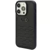 Audi GT syntetická koža tvrdé puzdro pre Apple iPhone 15 Pro Max 6,7 palca čierna