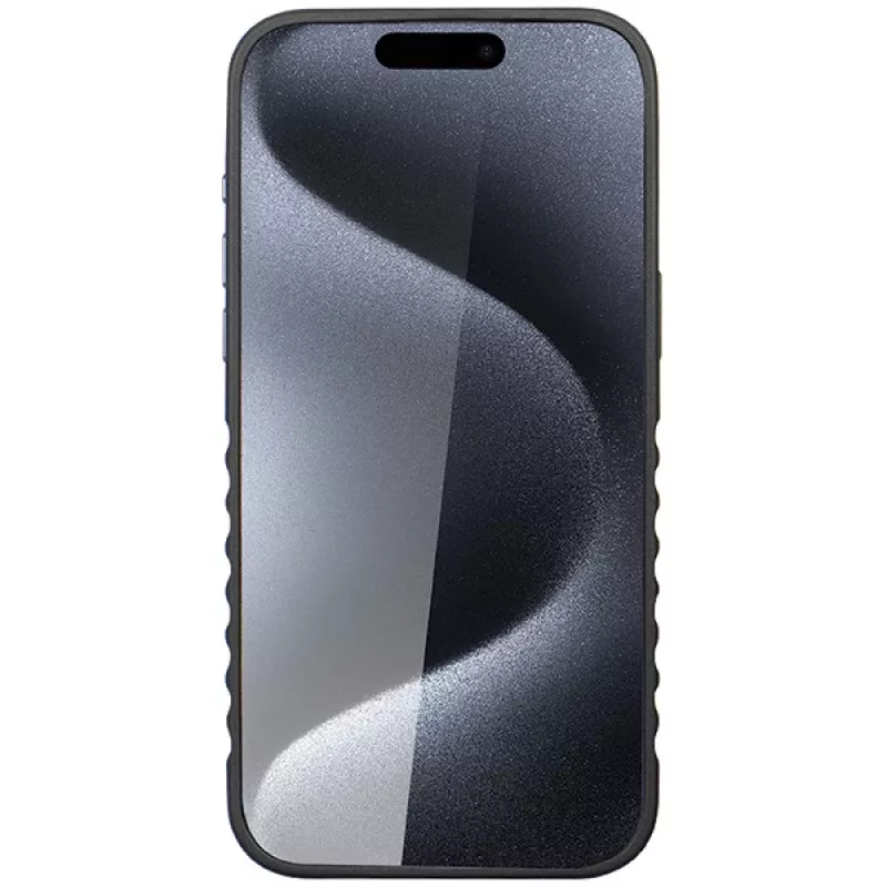 Audi pravá koža MagSafe iPhone 15 Pro 6,1 čierno-červené tvrdé puzdro AU-TPUPCMIP15P-R8/D3-RD