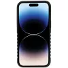 Audi pravá koža MagSafe iPhone 14 Pro 6,1 čierno-červené tvrdé puzdro AU-TPUPCMIP14P-R8/D3-RD