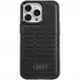 Audi syntetická koža MagSafe tvrdé puzdro pre iPhone 13 Pro Max 6,7 čierna