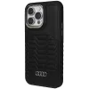 Audi syntetická koža MagSafe tvrdé puzdro pre Apple iPhone 14 Pro Max 6,7 palca čierna