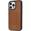 Audi syntetická koža MagSafe iPhone 14 Pro 6,1 hnedé tvrdé puzdro AU-TPUPCMIP14P-GT/D3-BN