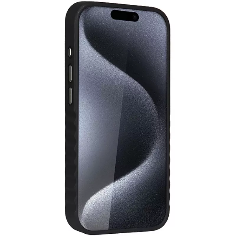 Audi syntetická koža MagSafe tvrdé puzdro pre iPhone 15 Pro 6,1 palca - hnedá