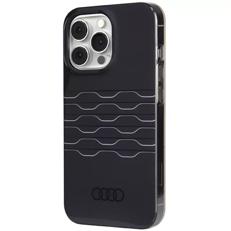 Audi IML MagSafe puzdro pre iPhone 13 Pro / 13 6,1 čierne tvrdé puzdro