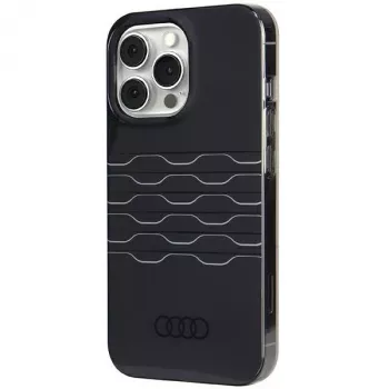 Audi IML MagSafe puzdro pre iPhone 13 Pro Max 6,7 palca čierne tvrdé puzdro AU-IMLMIP13PM-A6/D3-BK