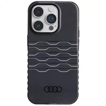 AUDI IML MagSafe puzdro pre iPhone 14 Pro 6,1 čierne tvrdé puzdro AU-IMLMIP14P-A6/D3-BK