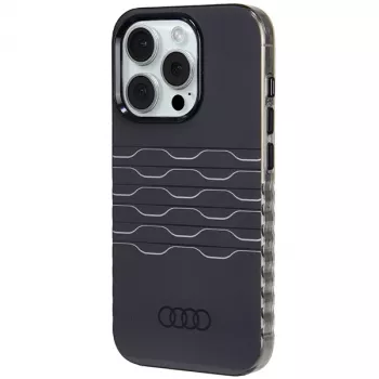 Audi IML MagSafe puzdro pre iPhone 15 Pro 6,1 čierne tvrdé puzdro
