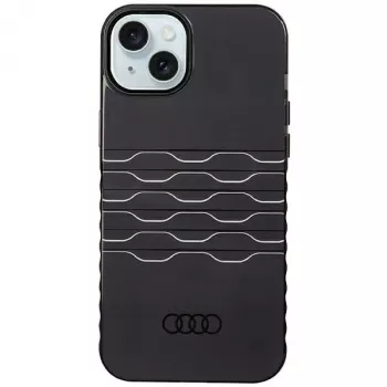 Audi IML MagSafe puzdro pre iPhone 15 Plus / 14 Plus 6,7 čierne tvrdé puzdro