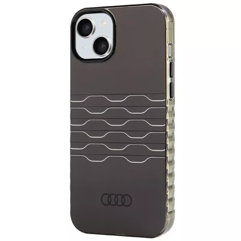 Audi IML MagSafe puzdro pre iPhone 15 Plus / 14 Plus 6,7 čierne tvrdé puzdro