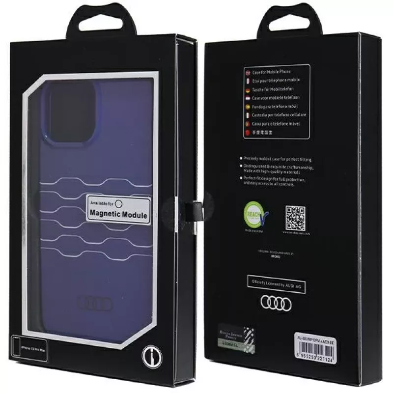 Audi IML MagSafe puzdro pre iPhone 13 Pro Max 6,7 palca Navy Blue Hardcase