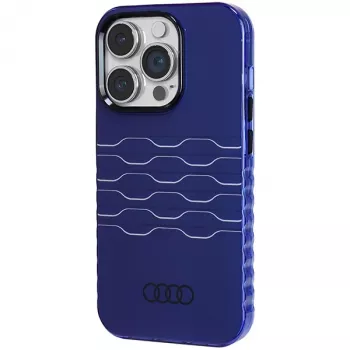 Audi IML MagSafe puzdro pre iPhone 14 Pro 6,1 palca Navy Blue Hardcase AU-IMLMIP14P-A6/D3-BE