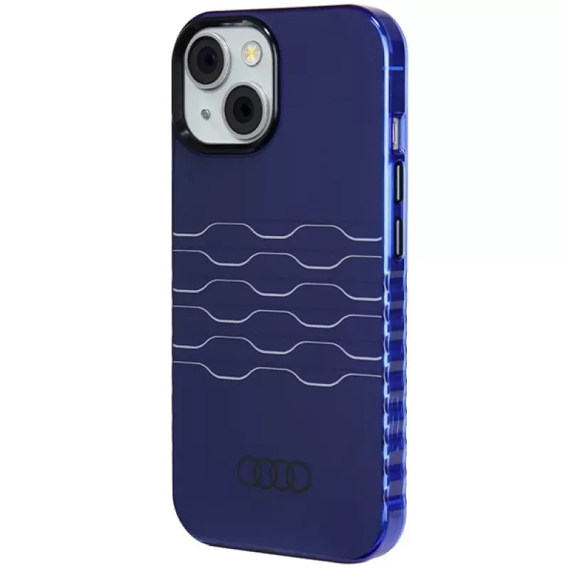 Audi IML MagSafe puzdro pre iPhone 15 / 14 / 13 6,1 Navy Blue tvrdé puzdro