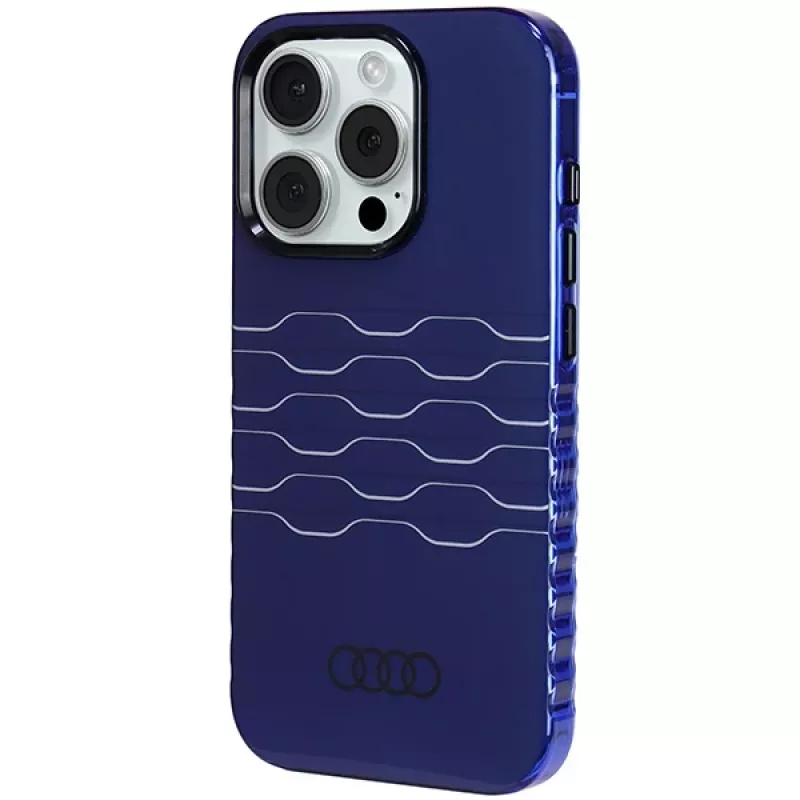 Audi IML MagSafe puzdro pre iPhone 15 Pro 6,1 palca Navy Blue Hardcase