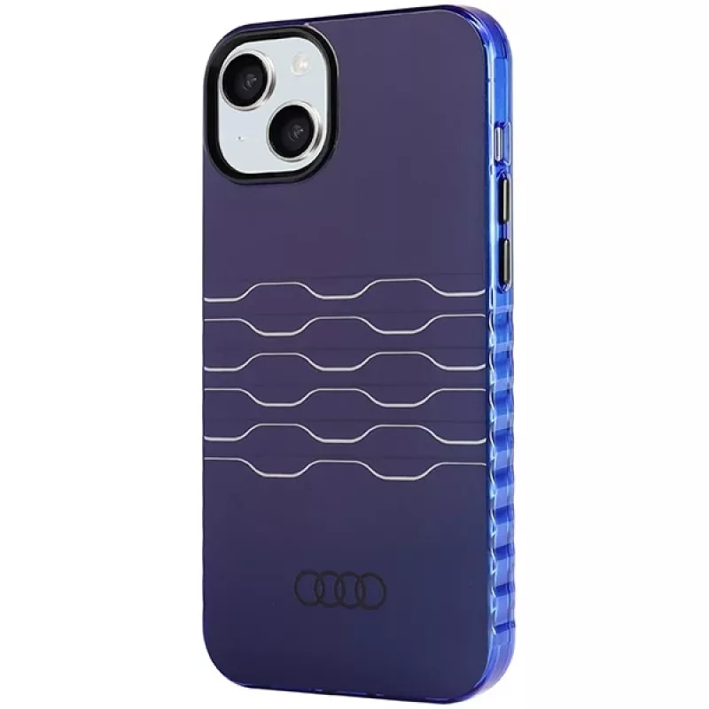 Audi IML MagSafe puzdro pre iPhone 15 Plus / 14 Plus 6,7 Navy Blue tvrdé puzdro