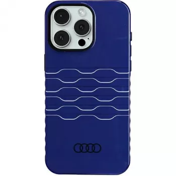 Audi IML MagSafe puzdro pre iPhone 15 Pro Max 6,7 palca Navy Blue Hard Case