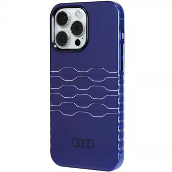 Audi IML MagSafe puzdro pre iPhone 15 Pro Max 6,7 palca Navy Blue Hard Case