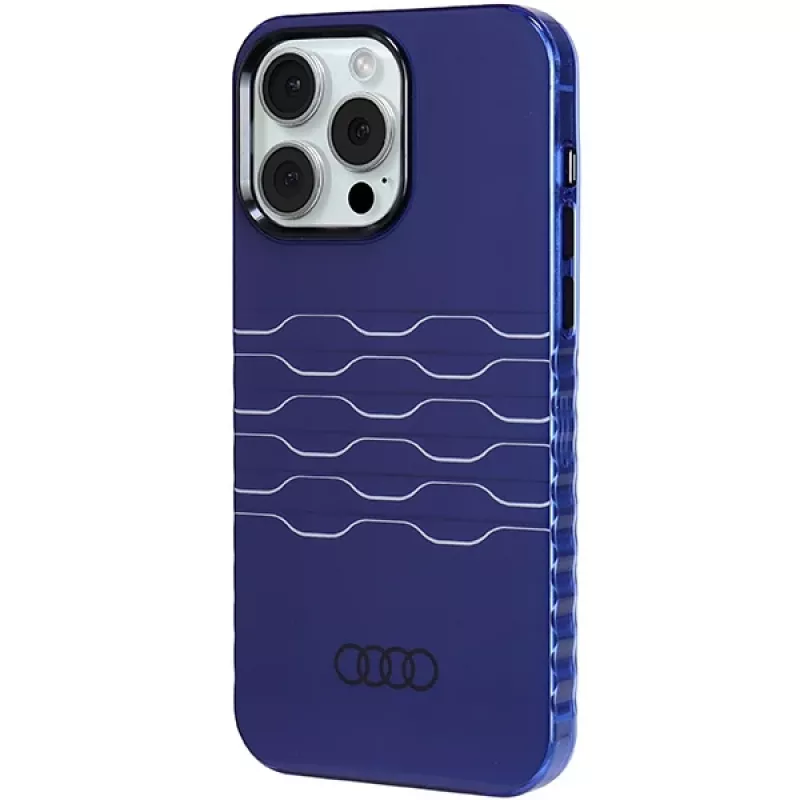 Audi IML MagSafe puzdro pre iPhone 15 Pro Max 6,7 palca Navy Blue Hard Case