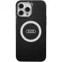 Audi IML Big Logo MagSafe puzdro iPhone 13 Pro Max 6,7 čierne tvrdé puzdro