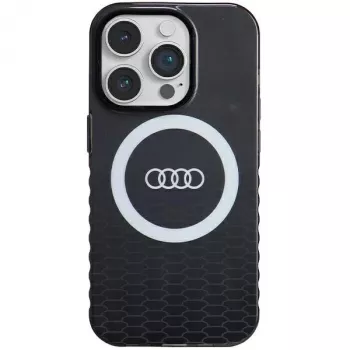 Audi IML Big Logo MagSafe puzdro pre iPhone 14 Pro 6,1 palca čierne tvrdé puzdro