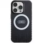 Audi IML Big Logo MagSafe puzdro pre iPhone 14 Pro 6,1 palca čierne tvrdé puzdro
