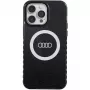 Audi IML Big Logo MagSafe puzdro pre iPhone 14 Pro Max 6,7 palca čierne tvrdé puzdro