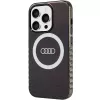 Audi IML Big Logo MagSafe puzdro pre iPhone 15 Pro 6,1 palca čierne tvrdé puzdro