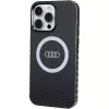 Audi IML Big Logo MagSafe puzdro pre iPhone 15 Pro Max 6,7 palca čierne tvrdé puzdro