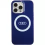 Audi IML Big Logo MagSafe puzdro pre iPhone 13 Pro / 13 6,1 Navy Blue tvrdé puzdro