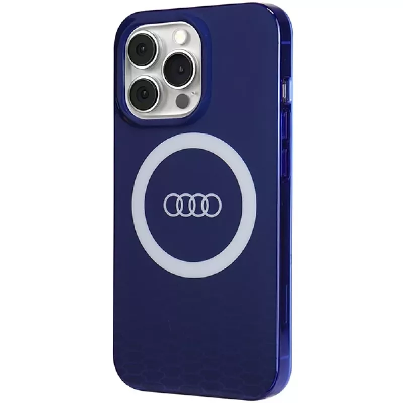 Audi IML Big Logo MagSafe puzdro pre iPhone 13 Pro / 13 6,1 Navy Blue tvrdé puzdro