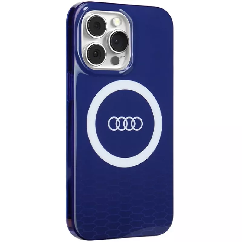 Audi IML Big Logo MagSafe puzdro pre iPhone 13 Pro / 13 6,1 Navy Blue tvrdé puzdro