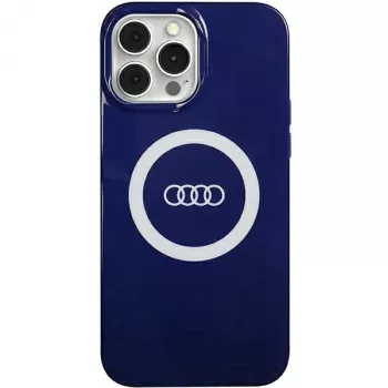 Audi IML Big Logo MagSafe puzdro pre iPhone 13 Pro Max 6,7 Navy Blue tvrdé puzdro AU-IMLMIP13PM-Q5/D2-BE