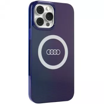 Audi IML Big Logo MagSafe puzdro pre iPhone 13 Pro Max 6,7 Navy Blue tvrdé puzdro AU-IMLMIP13PM-Q5/D2-BE