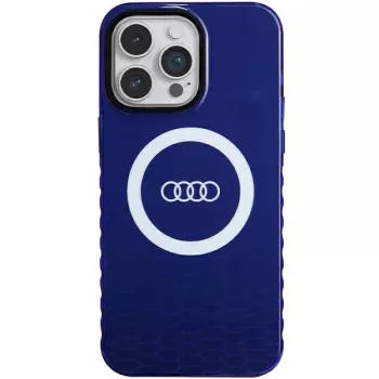 Audi IML Big Logo MagSafe puzdro pre iPhone 14 Pro Max 6,7 Navy Blue tvrdé puzdro