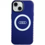 Audi IML Big Logo MagSafe puzdro pre iPhone 15 / 14 / 13 6,1 Navy Blue tvrdé puzdro