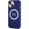 Audi IML Big Logo MagSafe puzdro pre iPhone 15 / 14 / 13 6,1 Navy Blue tvrdé puzdro