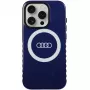 Audi IML Big Logo MagSafe puzdro pre iPhone 15 Pro 6,1 Navy Blue tvrdé puzdro