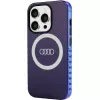 Audi IML Big Logo MagSafe puzdro pre iPhone 15 Pro 6,1 Navy Blue tvrdé puzdro