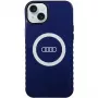 Audi IML Big Logo MagSafe puzdro pre iPhone 15 Plus / 14 Plus 6,7 Navy Blue tvrdé puzdro