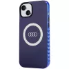 Audi IML Big Logo MagSafe puzdro pre iPhone 15 Plus / 14 Plus 6,7 Navy Blue tvrdé puzdro
