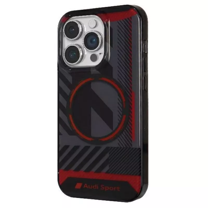 Audi IML Sport MagSafe puzdro pre iPhone 14 Pro Max 6,7 palca čierne puzdro
