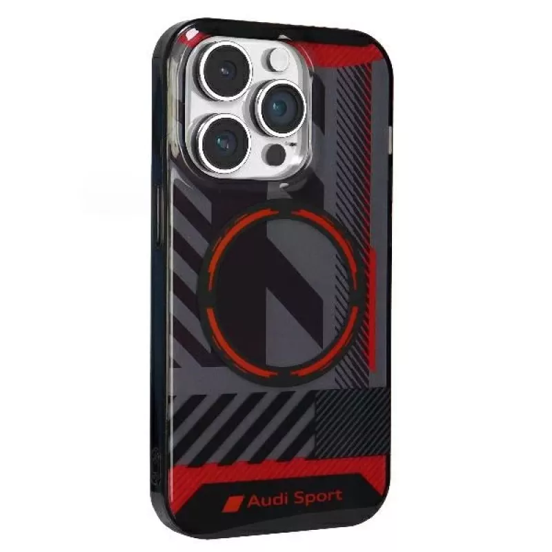 Audi IML Sport MagSafe puzdro pre iPhone 14 Pro Max 6,7 palca čierne puzdro
