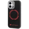 Audi RSQ Carbon Fiber Sport Red Circle MagSafe puzdro pre iPhone 17 čierne