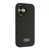 Audi silikónové puzdro pre iPhone 16 6,1 palca - čierne puzdro AU-LSRIP16-Q3/D1-BK