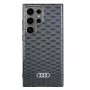 Audi IML Stitching Pattern MagSafe puzdro pre Samsung Galaxy S24 Ultra S928 čierne puzdro AU-IMLMS24U-Q5/D3-BK