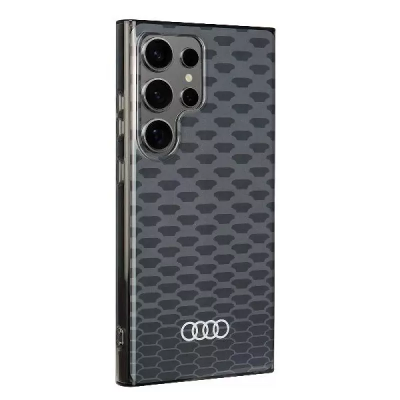 Audi IML Stitching Pattern MagSafe puzdro pre Samsung Galaxy S24 Ultra S928 čierne puzdro AU-IMLMS24U-Q5/D3-BK