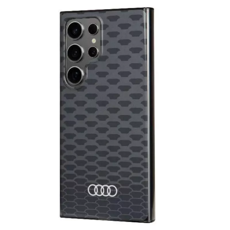 Audi IML Stitching Pattern MagSafe puzdro pre Samsung Galaxy S24 Ultra S928 čierne puzdro AU-IMLMS24U-Q5/D3-BK