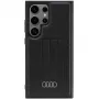 AUDI syntetická koža MagSafe pevné puzdro pre Samsung Galaxy S24 Ultra, čierne
